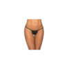 String ficelle en Y wetlook noir 